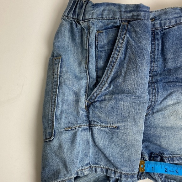 One Teaspoon Denim Chambray Pull-on Shorts Elastic Waist XS Vacation Beach Baggy - Picture 9 of 16